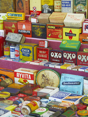 Display of wartime goods